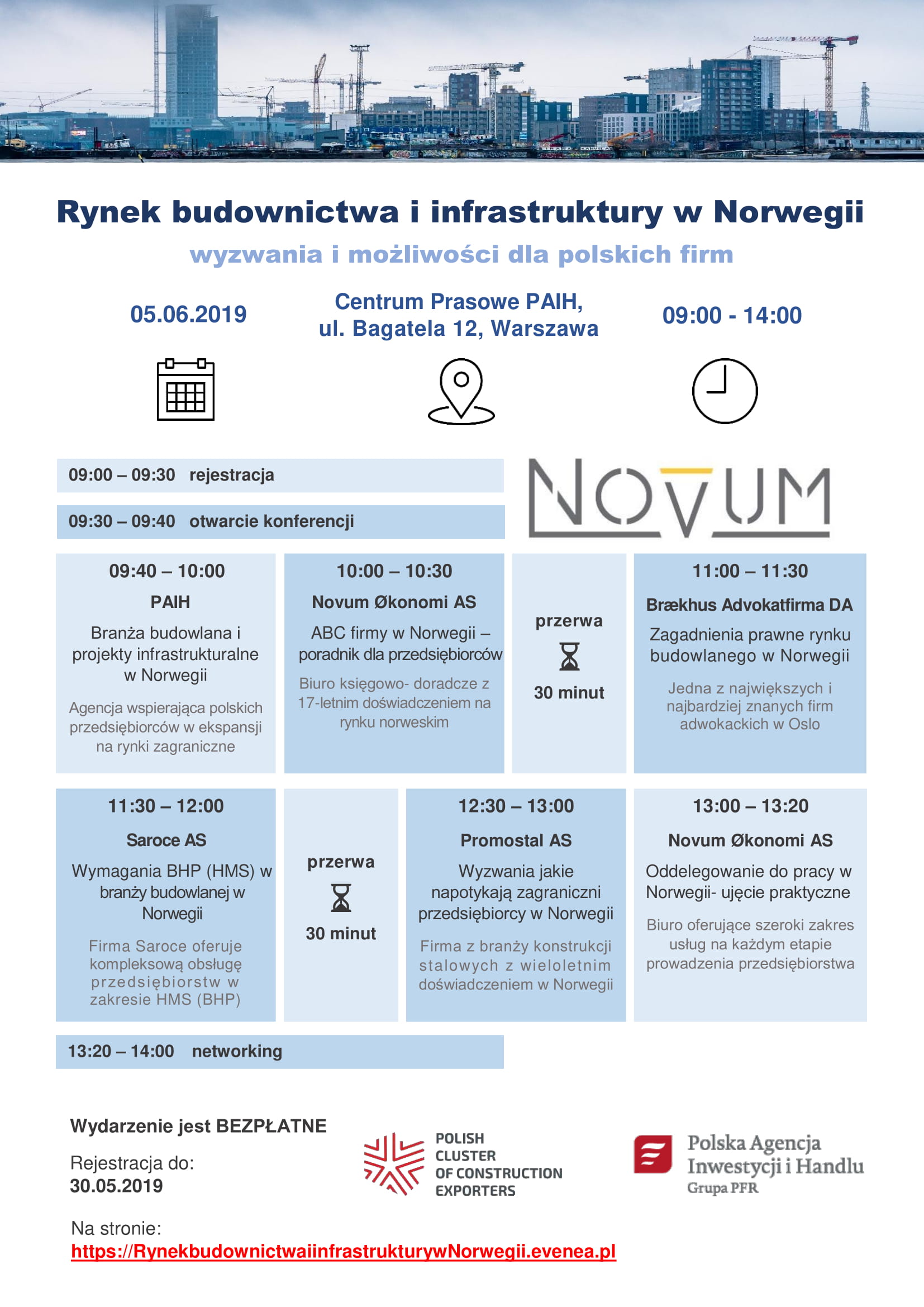 Konferencja pt. Rynek budownictwa i infrastruktury w Norwegii
